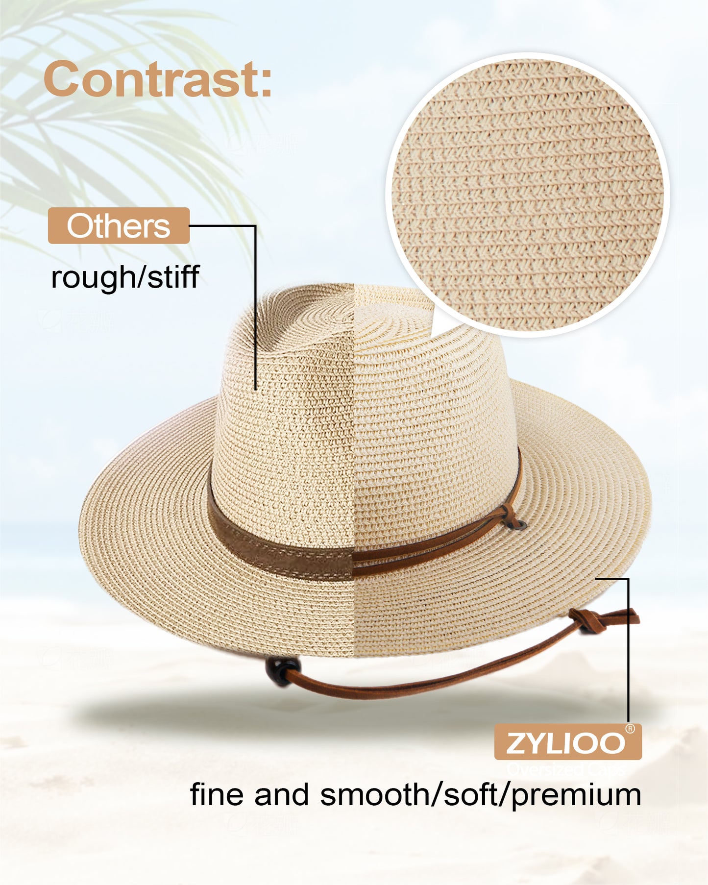 Zylioo Oversize XXL Straw Sun Hats