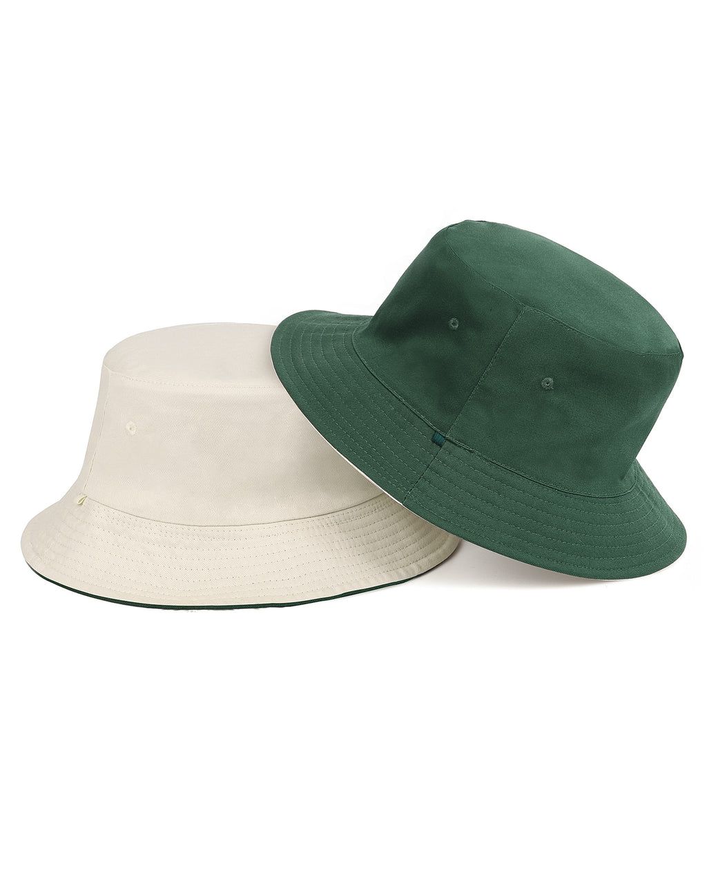 Gorro de pescador de algodón reversible para cabezas grandes