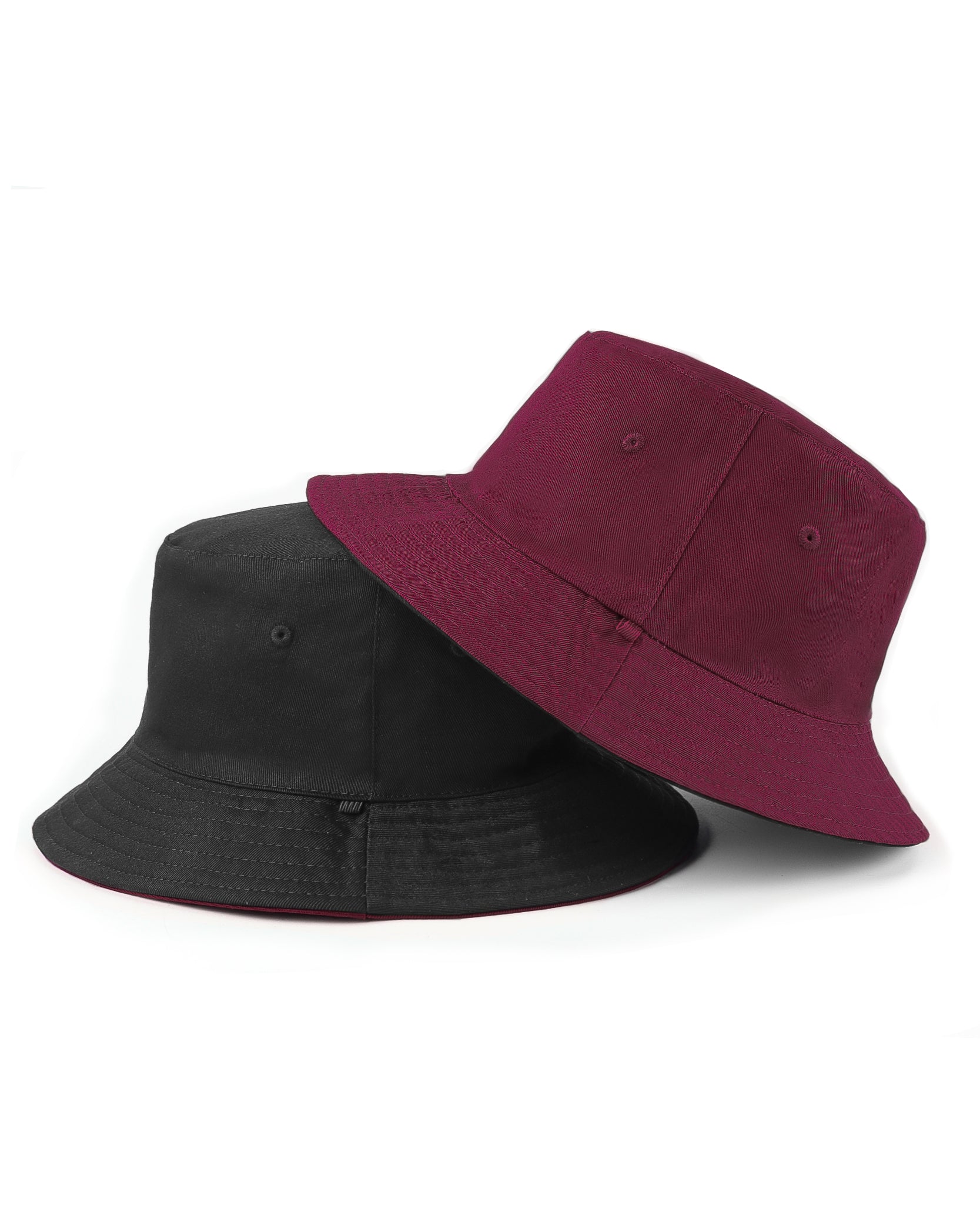 Gorro de pescador de algodón reversible para cabezas grandes
