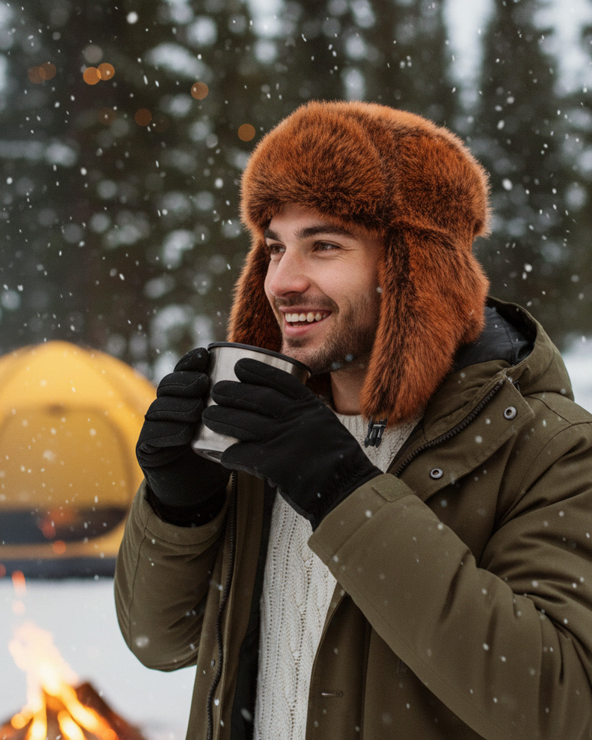 Oversized Faux Fur Trapper Hat - Zylioo