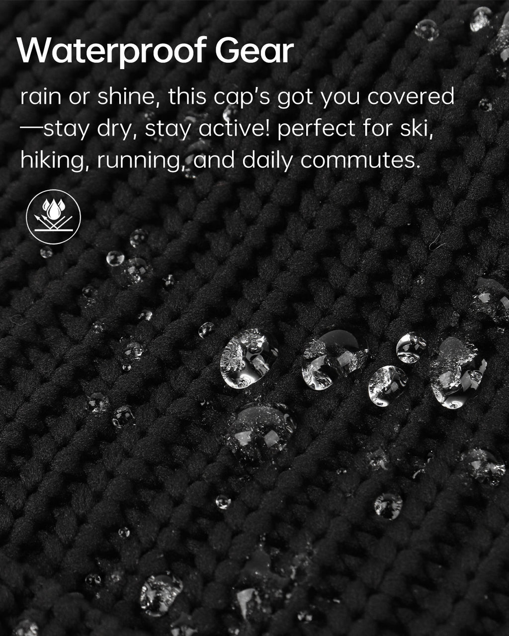 Waterproof Beanie for Big Heads