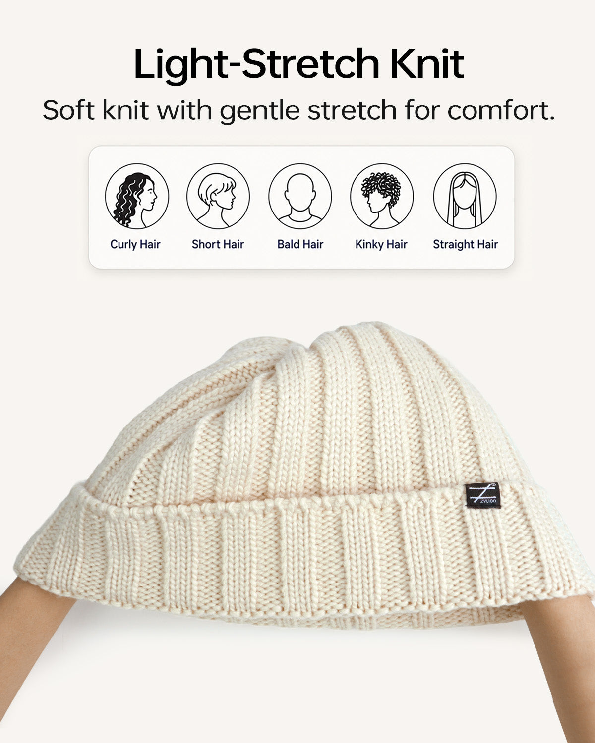 Cable Knit Beanie for Big Heads