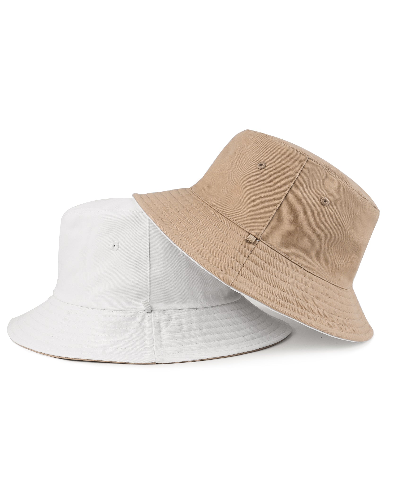 Gorro de pescador de algodón reversible para cabezas grandes