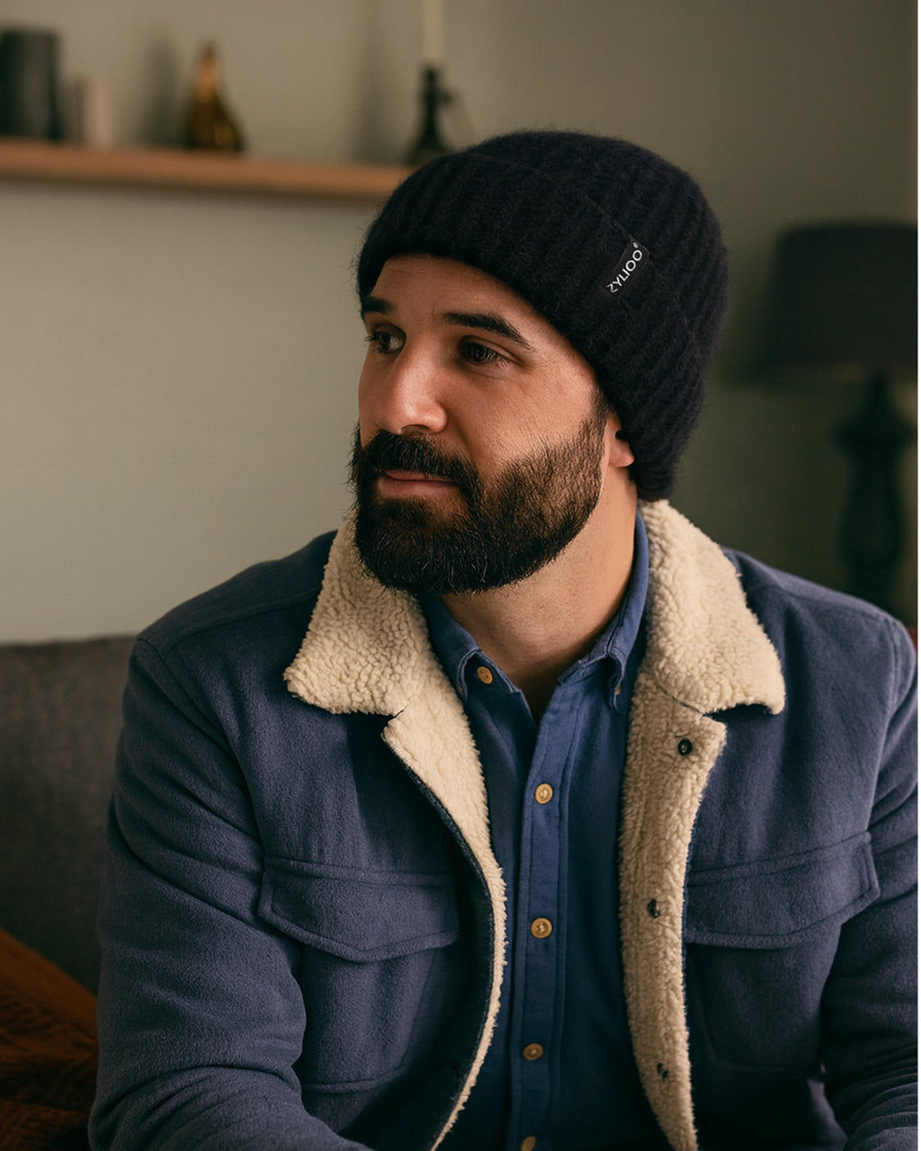 Chunky Fuzzy Beanie for Big Heads