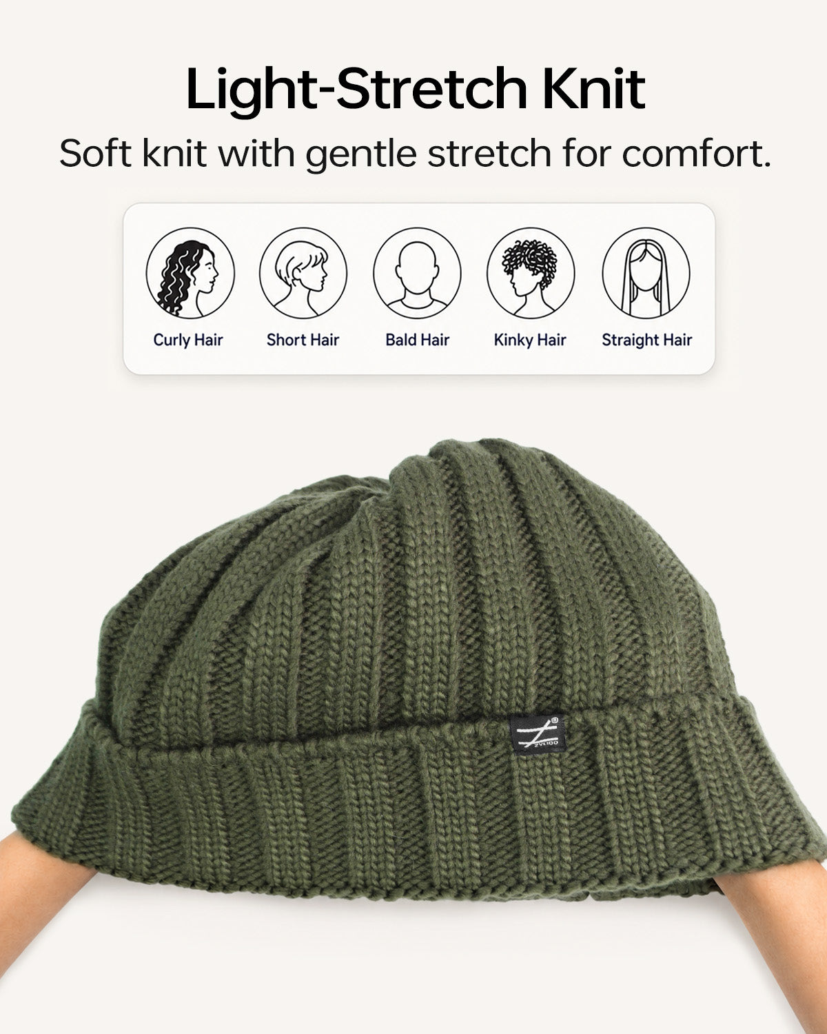 Cable Knit Beanie for Big Heads