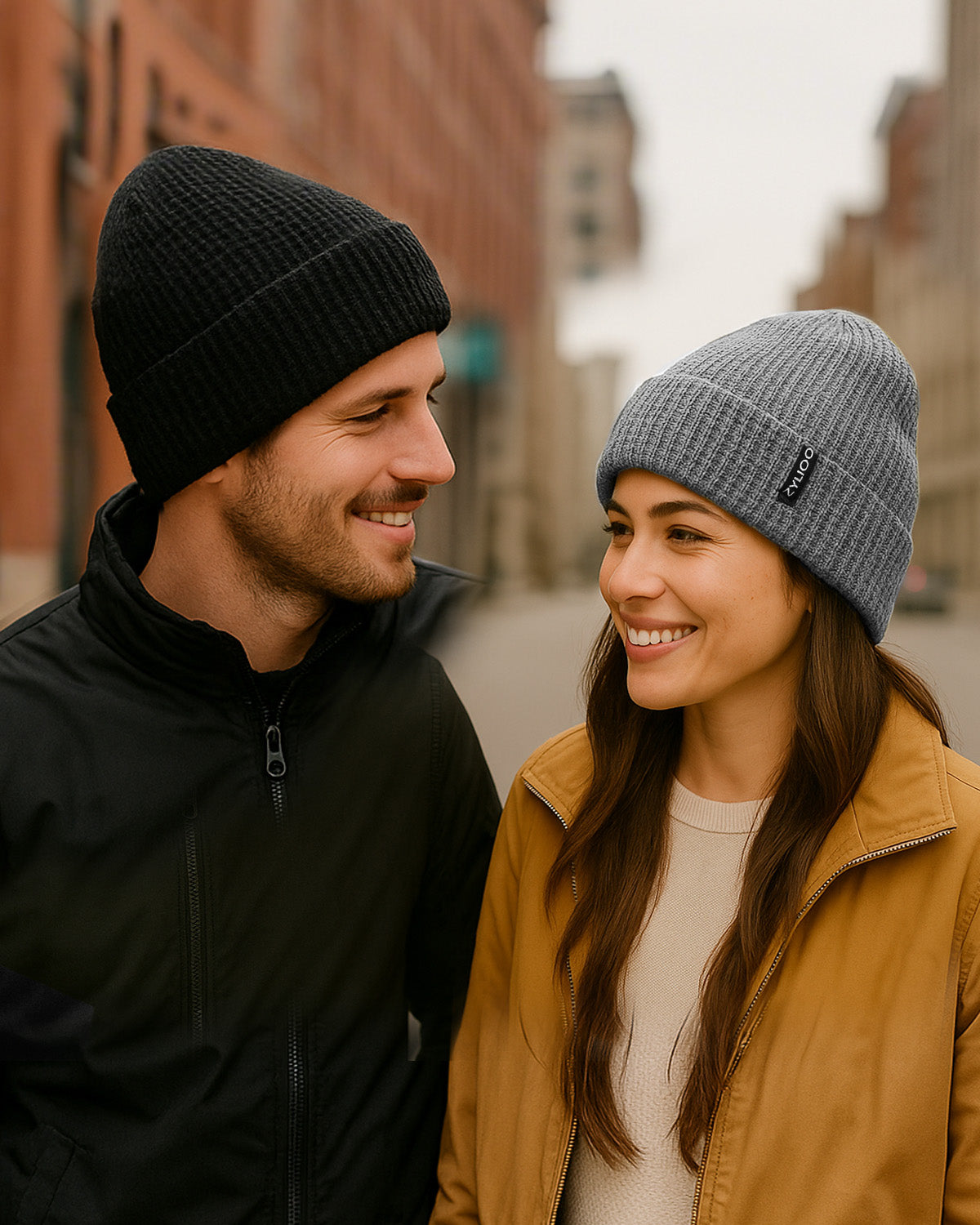 Waffle Knit Beanie for Big Heads