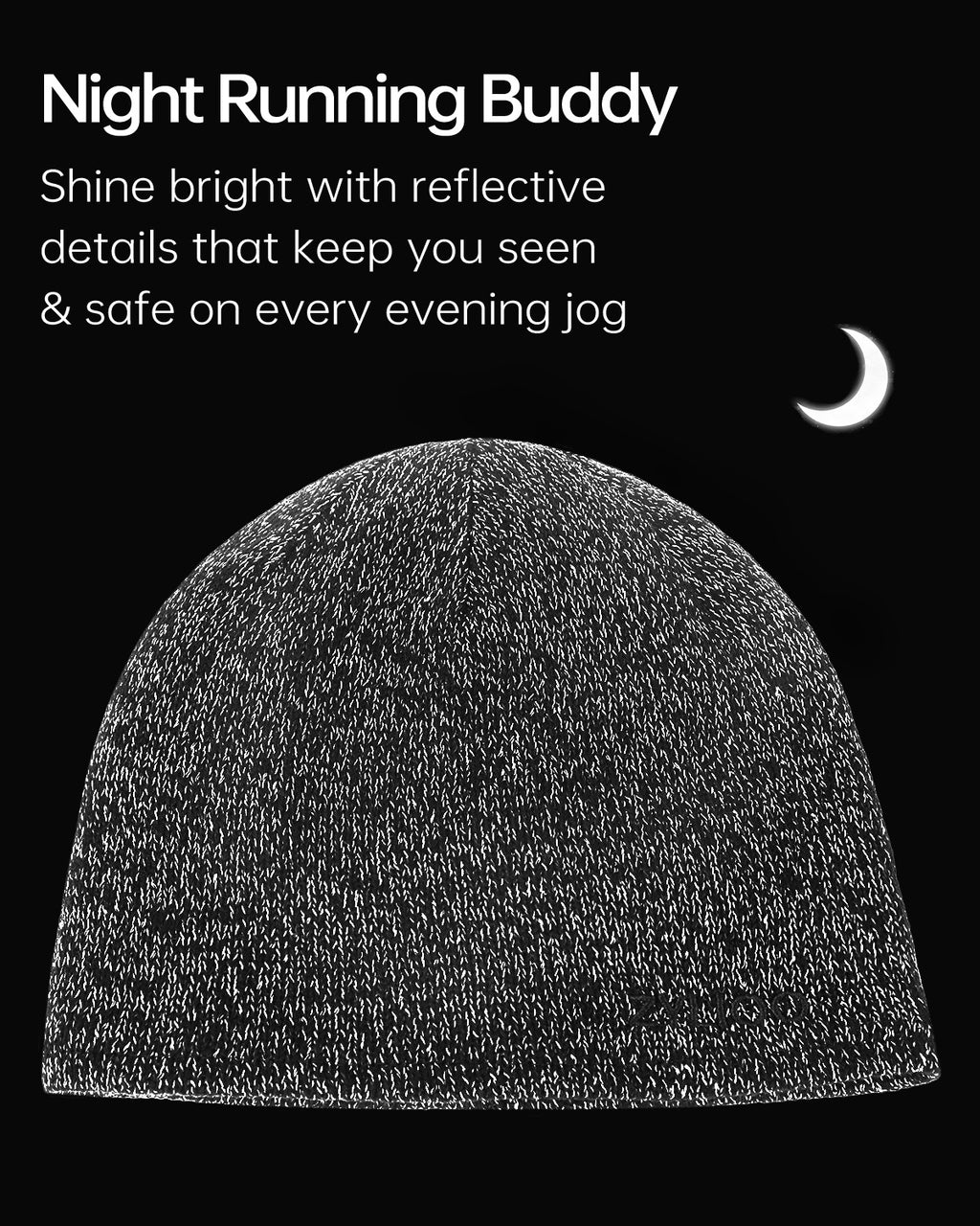 XXL Reflective Beanie for Big Heads
