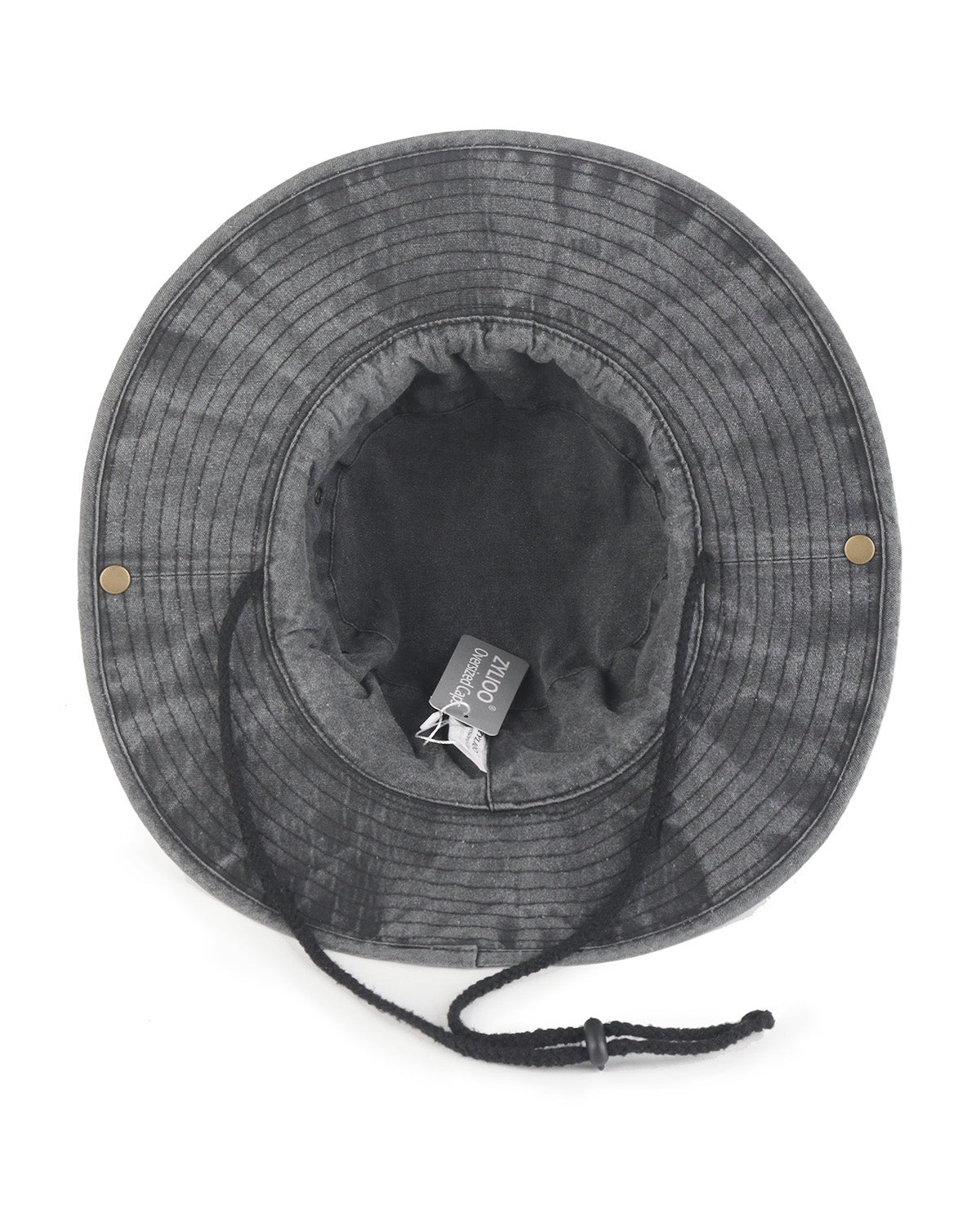 Gorro de sol tipo boonie lavado para cabezas grandes