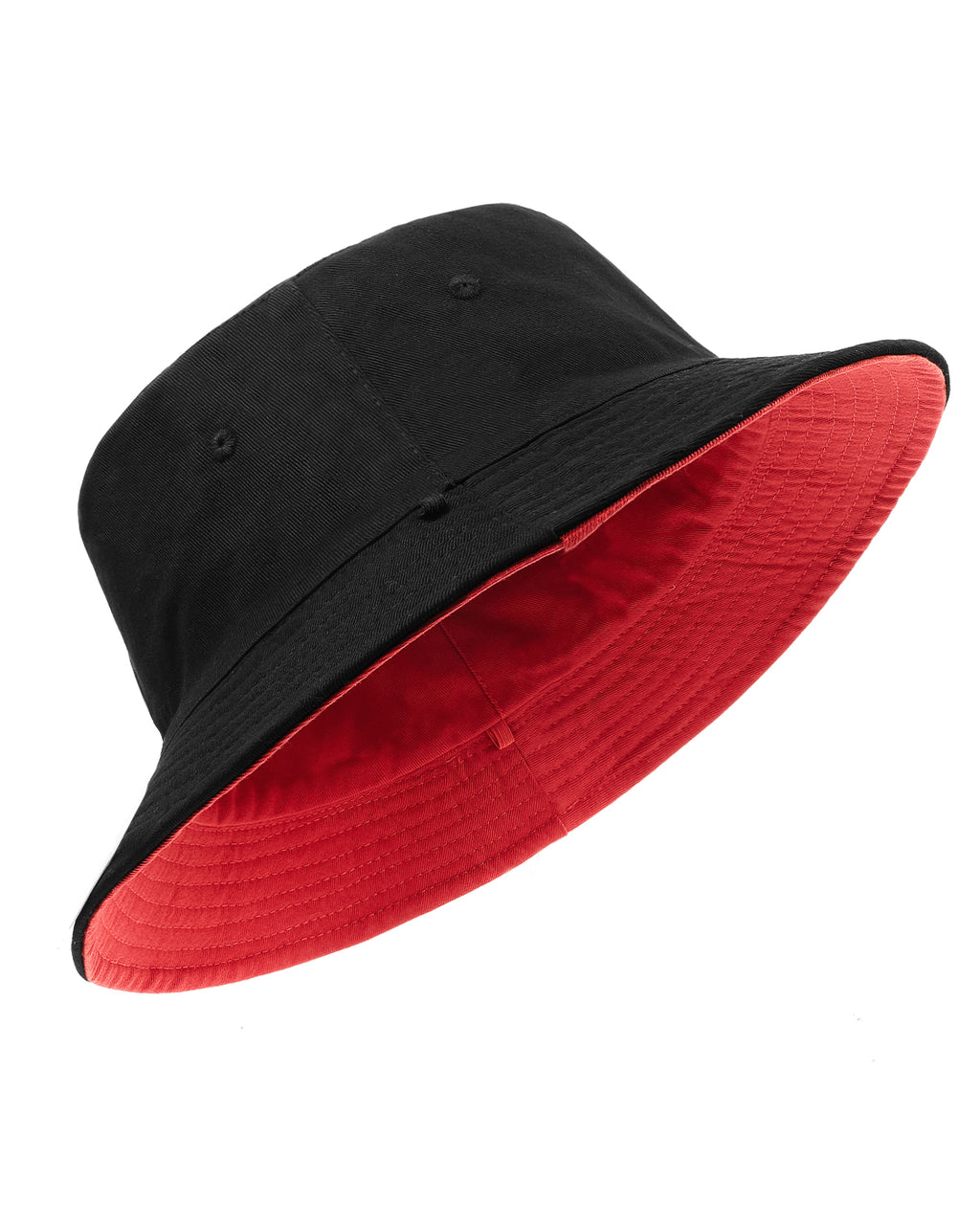 Gorro de pescador de algodón reversible para cabezas grandes