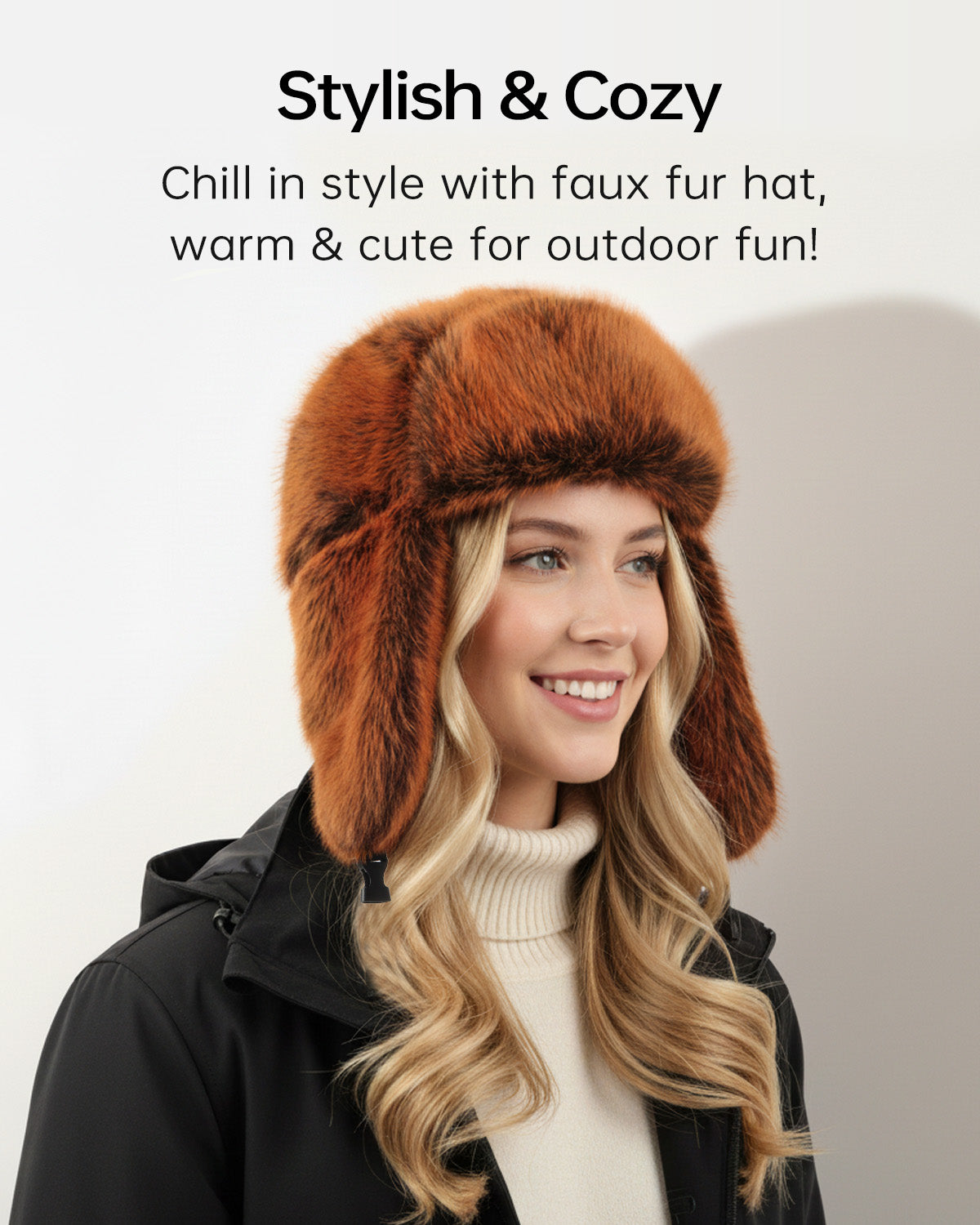 Oversized Faux Fur Trapper Hat - Zylioo