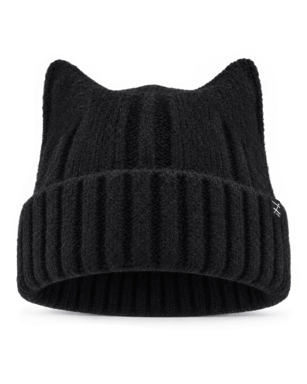 Fuzzy Cat Ear Beanie for Big Heads