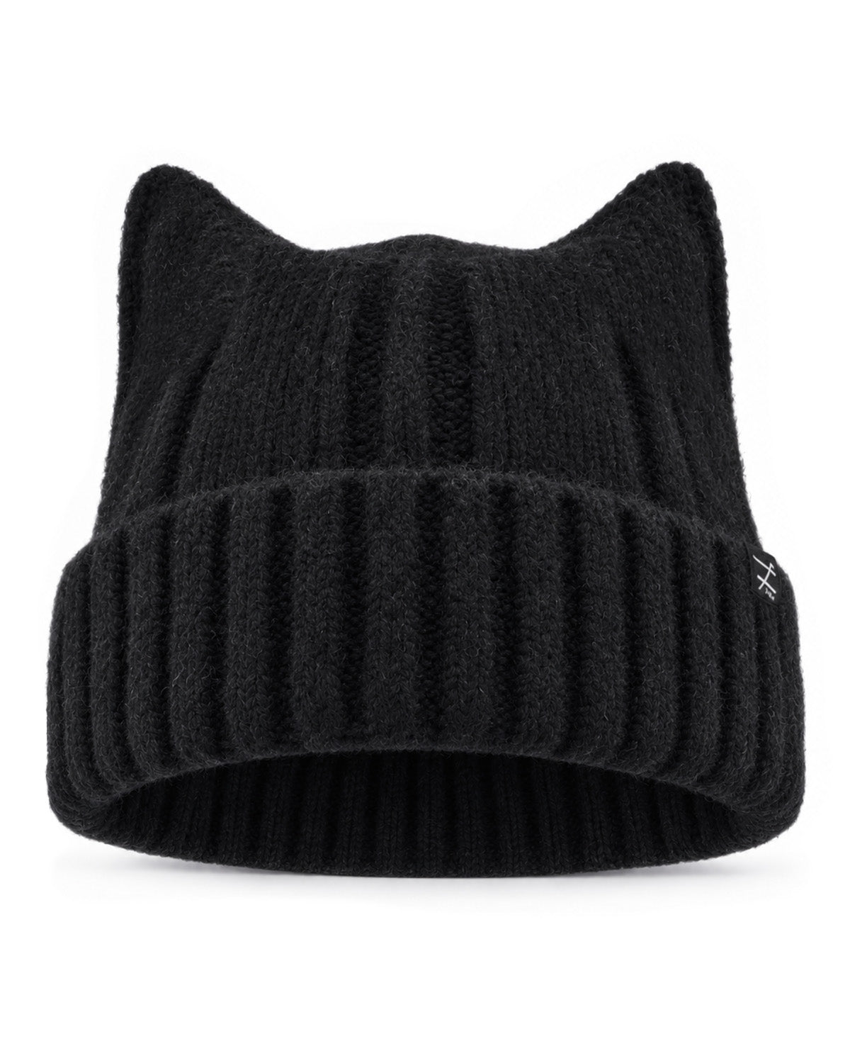 Fuzzy Cat Ear Beanie for Big Heads