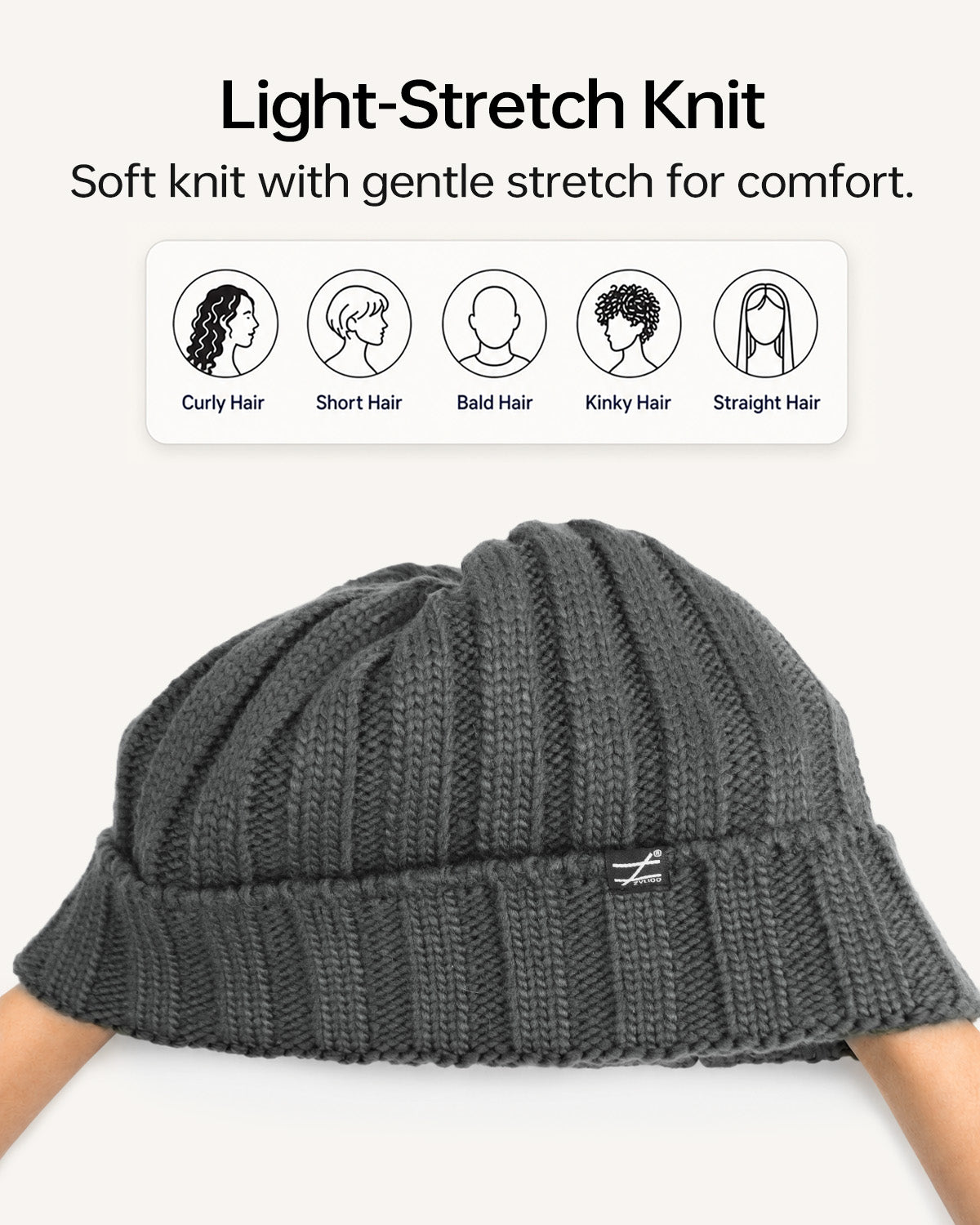 Cable Knit Beanie for Big Heads