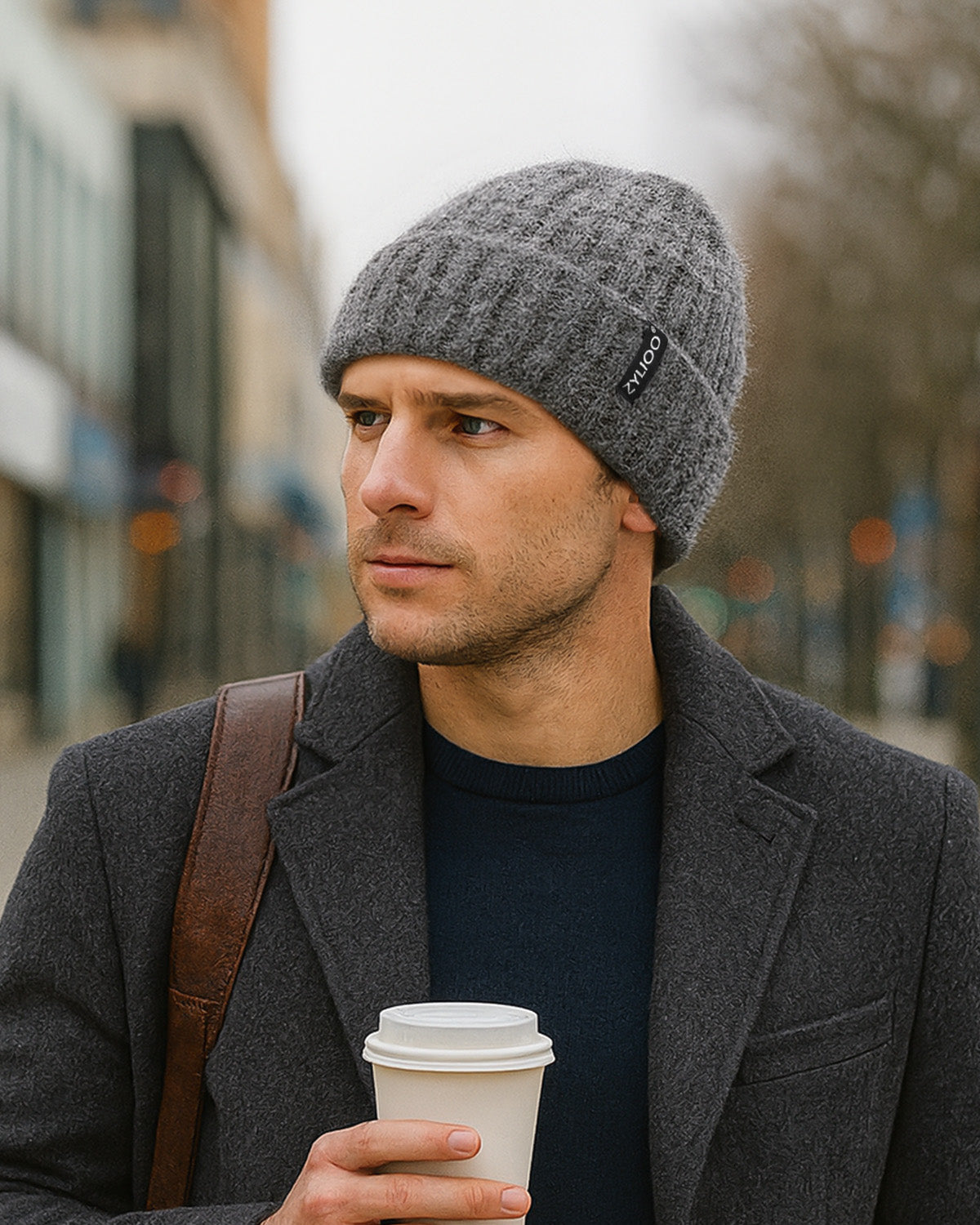 Chunky Fuzzy Beanie for Big Heads