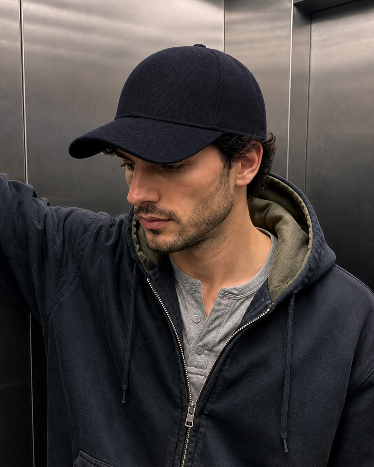 Brushed Twill Baseball Cap for Big Heads