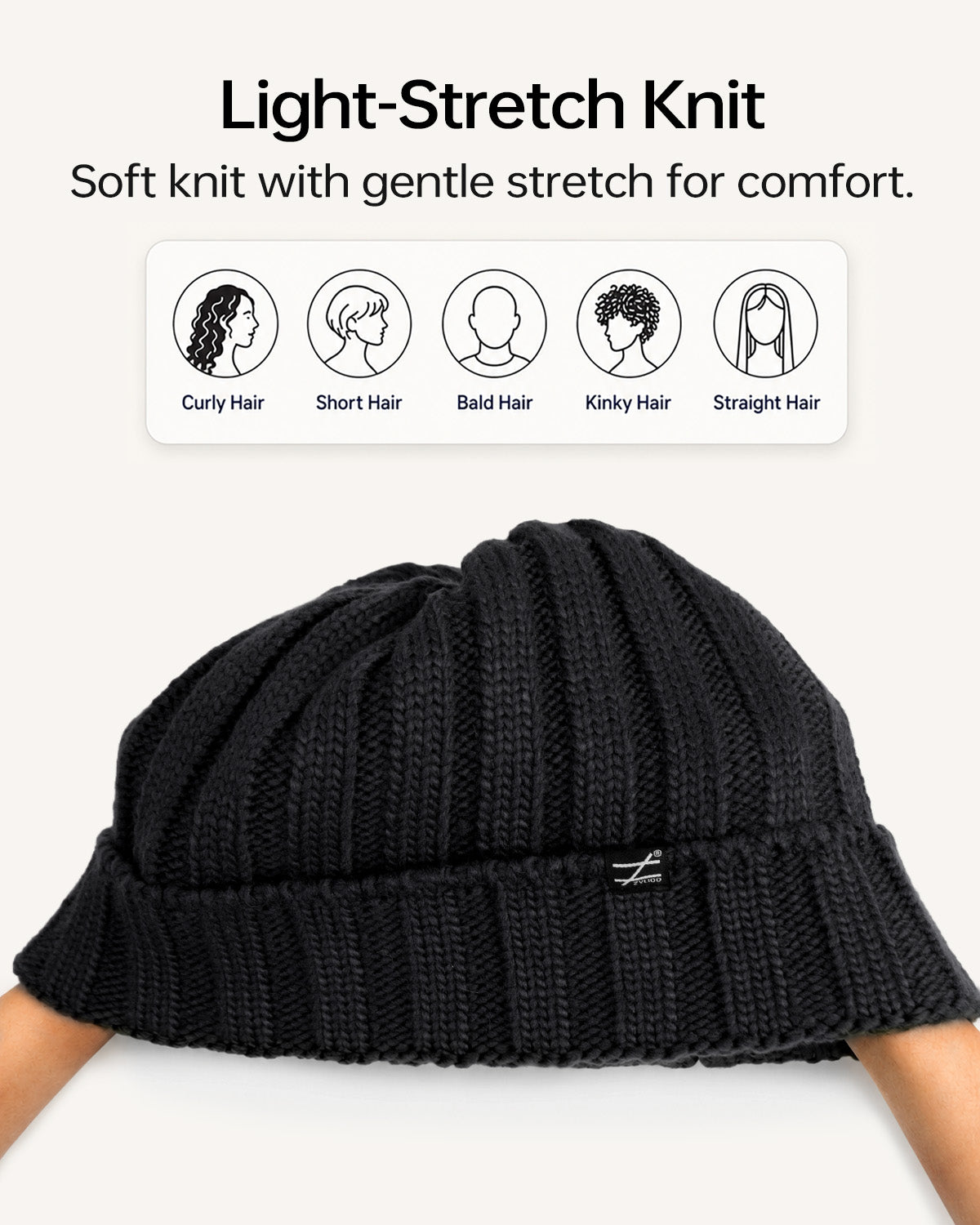 Cable Knit Beanie for Big Heads