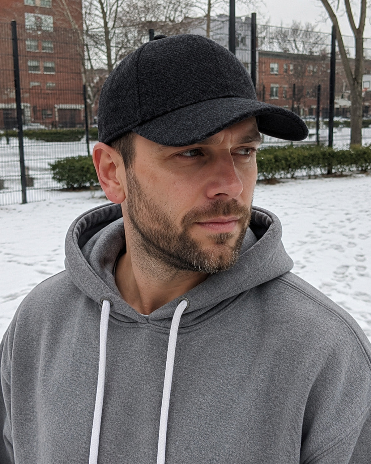Brushed Twill Baseball Cap for Big Heads