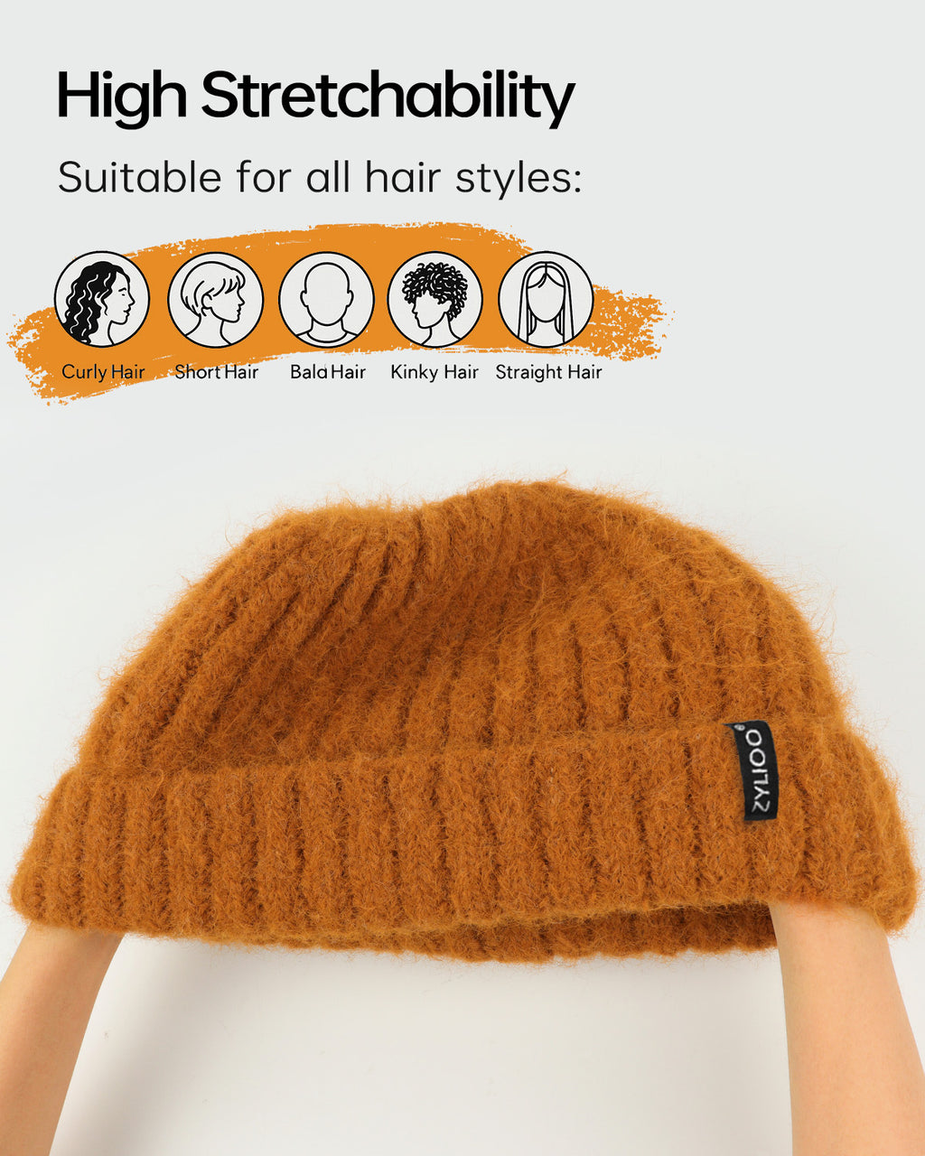 Chunky Fuzzy Beanie for Big Heads