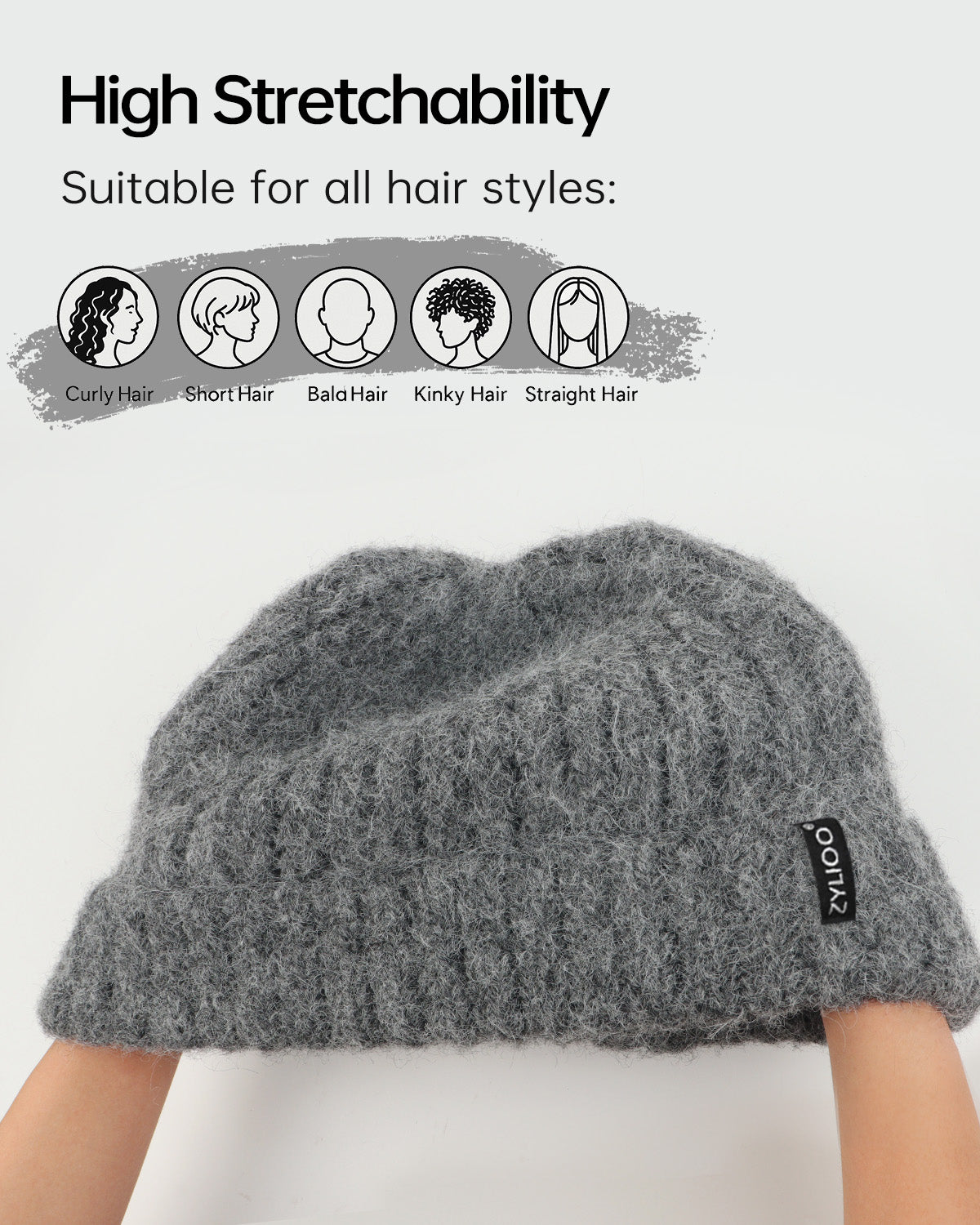 Chunky Fuzzy Beanie for Big Heads