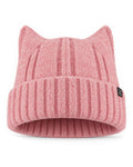Fuzzy Cat Ear Beanie for Big Heads
