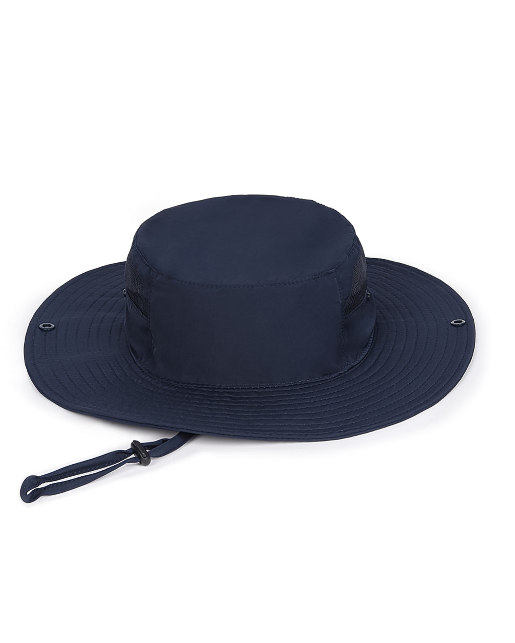 Navy blue quick-dry boonie sun hat for big heads XXL - front view - Zylioo