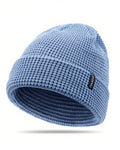 Waffle Knit Beanie for Big Heads