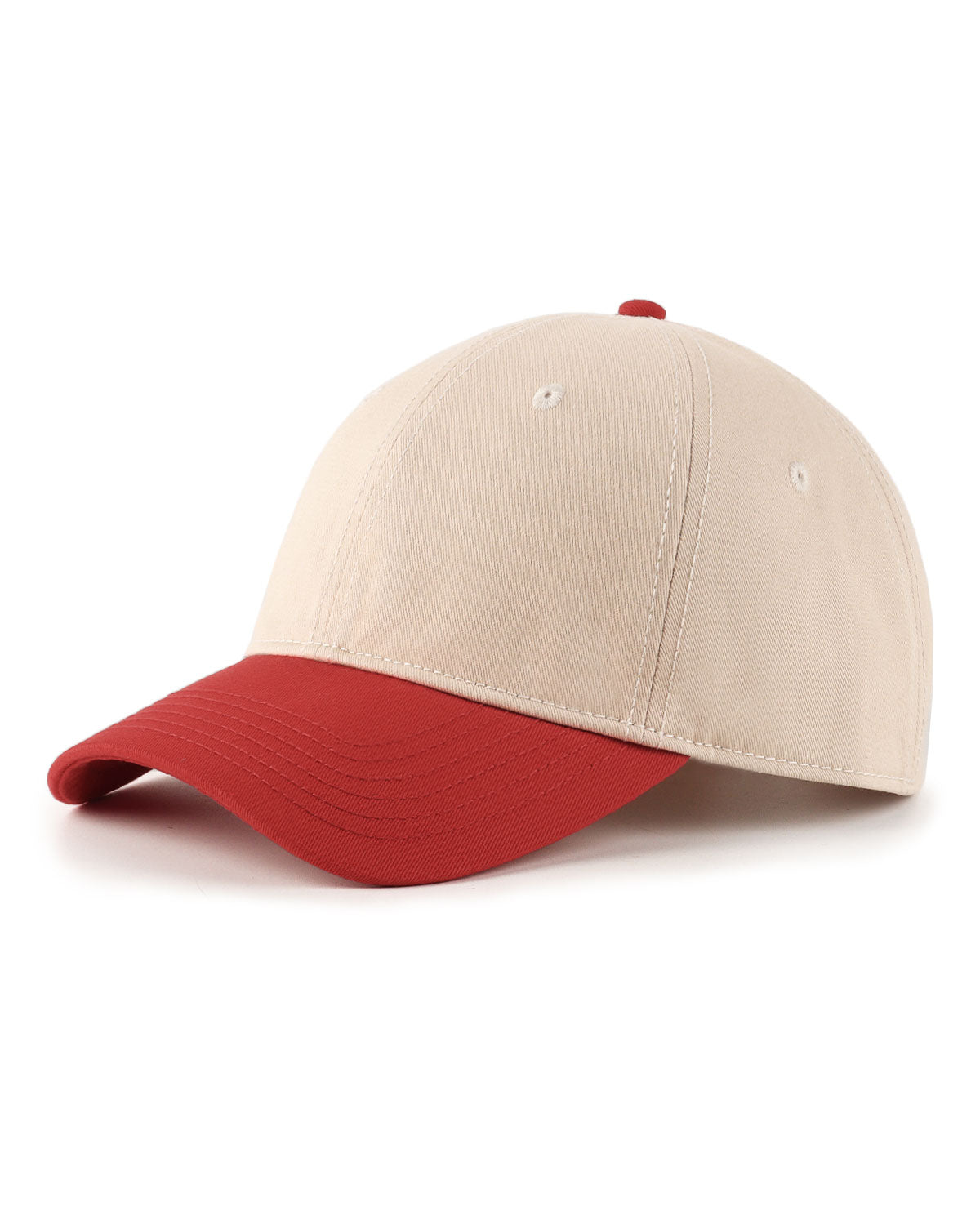 2-Tone Cotton Baseball Cap for Big Heads