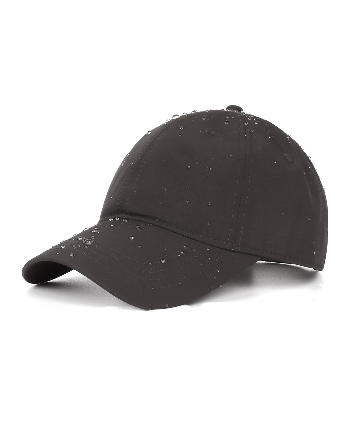 Coffee quick-dry baseball cap for big heads - side view