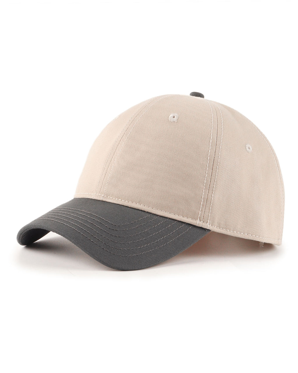 2-Tone Cotton Baseball Cap for Big Heads