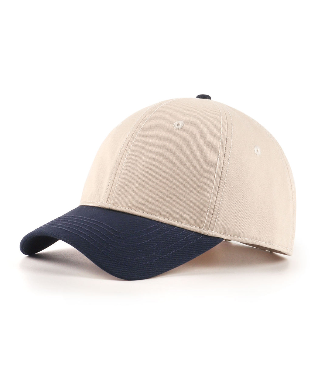 2-Tone Cotton Baseball Cap for Big Heads