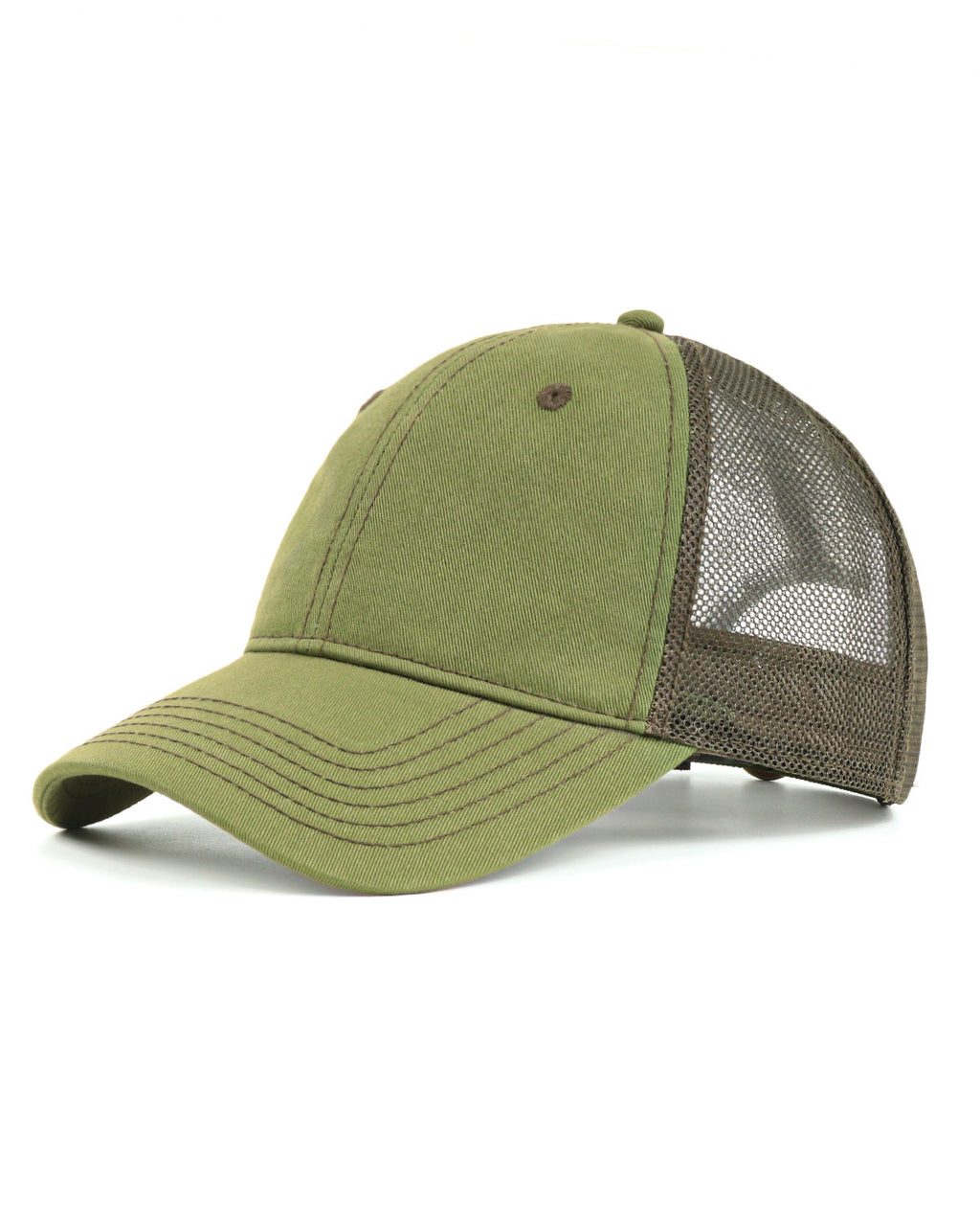 Cotton Mesh Trucker Baseball Cap for Big Heads