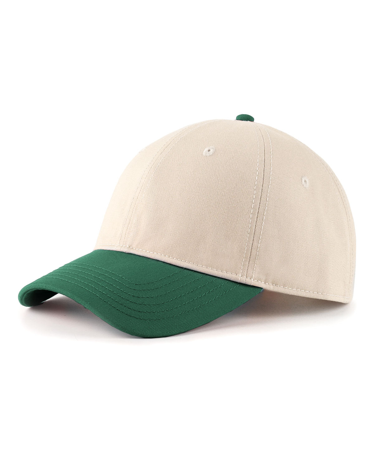 2-Tone Cotton Baseball Cap for Big Heads