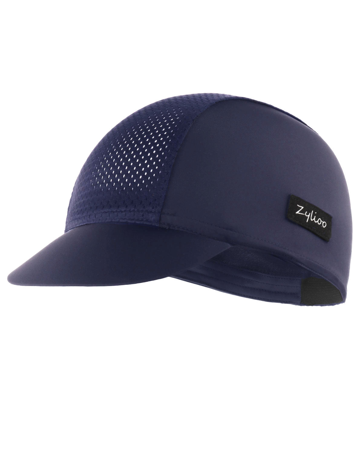 Navy blue lightweight cycling cap for big heads XXL - front view - Zylioo