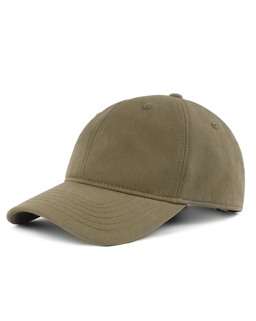 Light brown cotton baseball cap for big heads XXL