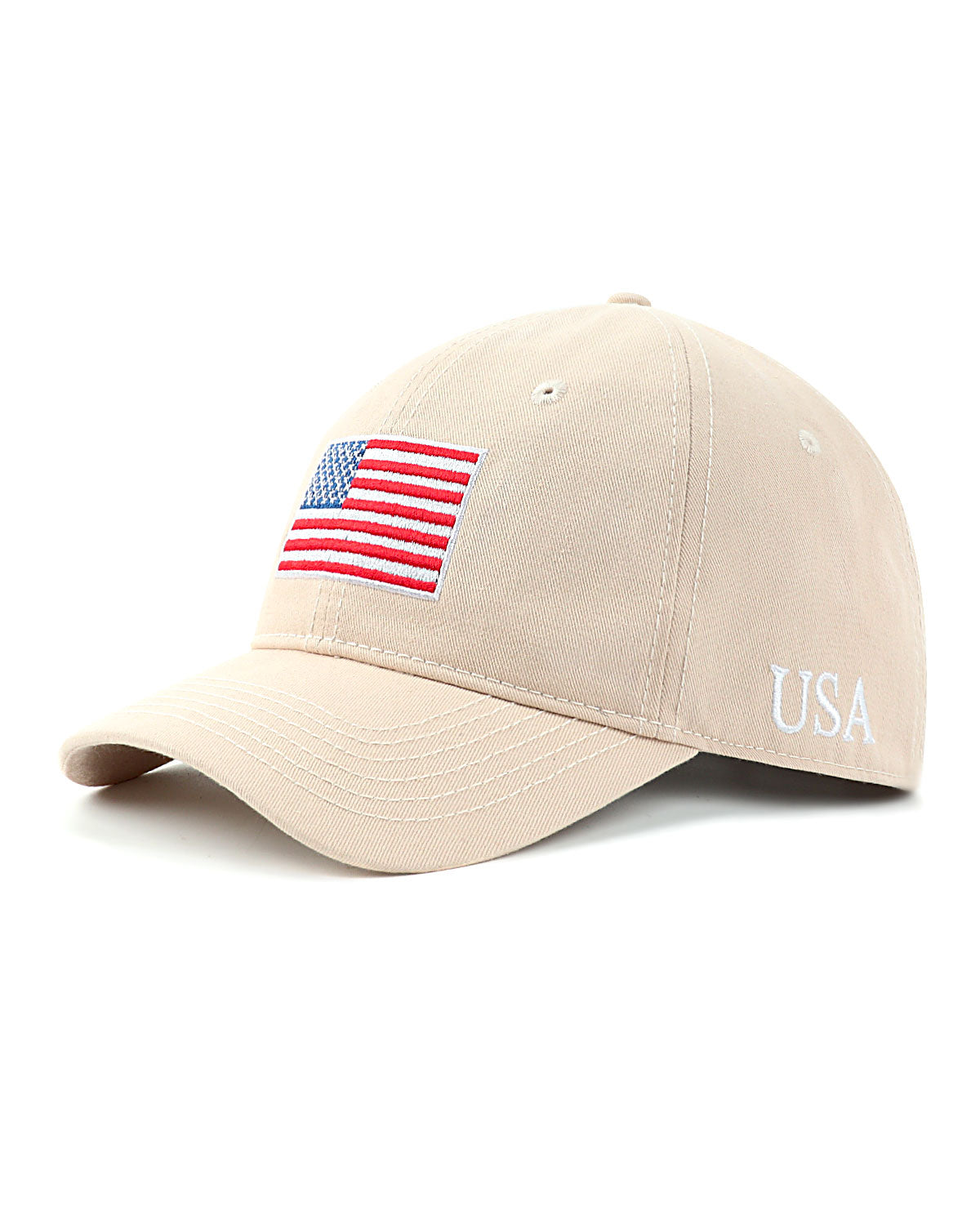 USA Flag Cotton Baseball Cap for Big Heads