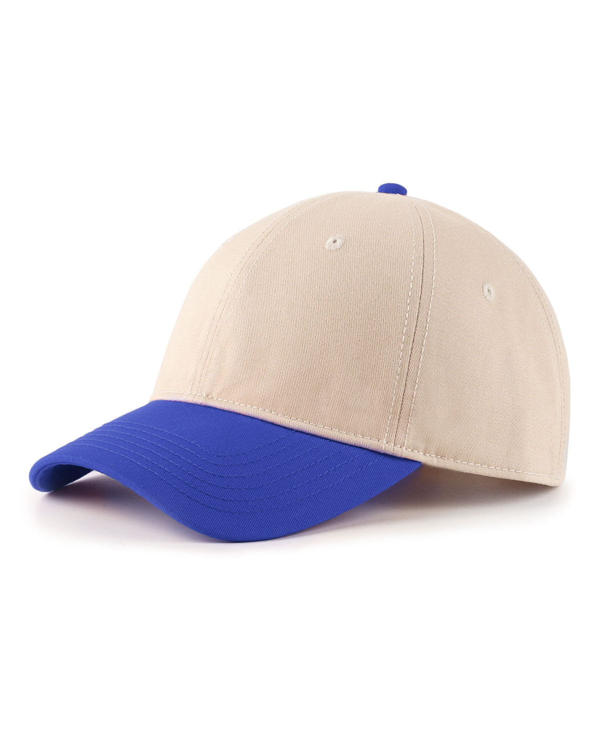 2-Tone Cotton Baseball Cap for Big Heads