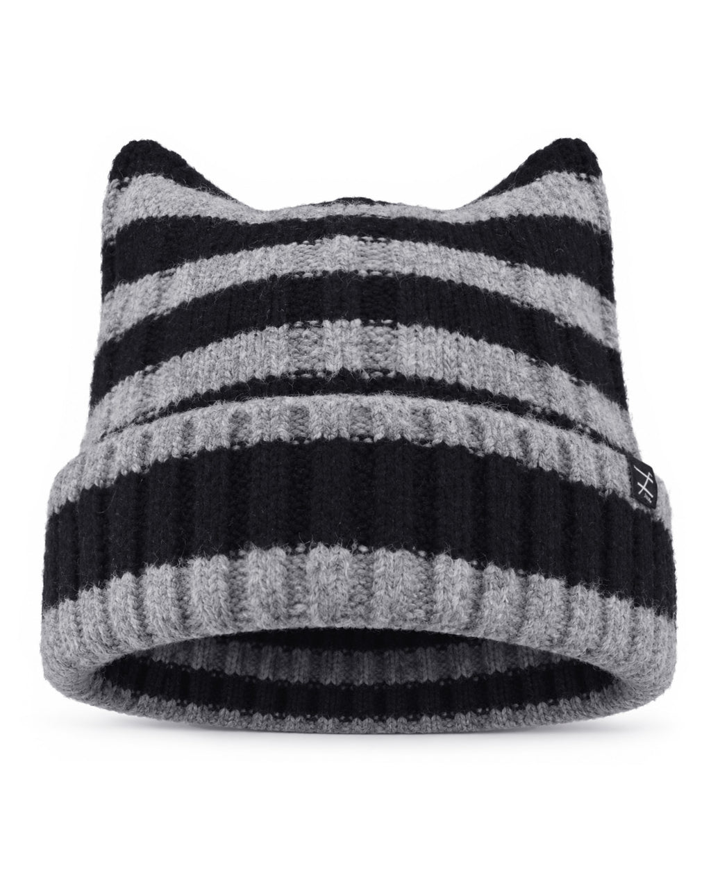 Fuzzy Cat Ear Beanie for Big Heads