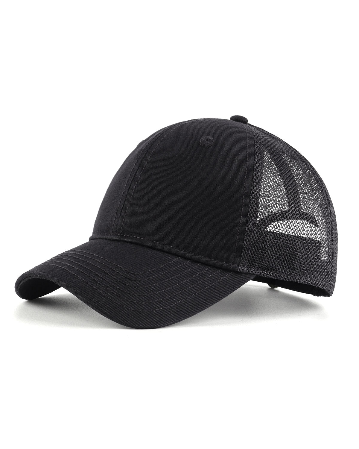 Cotton Mesh Trucker Baseball Cap for Big Heads
