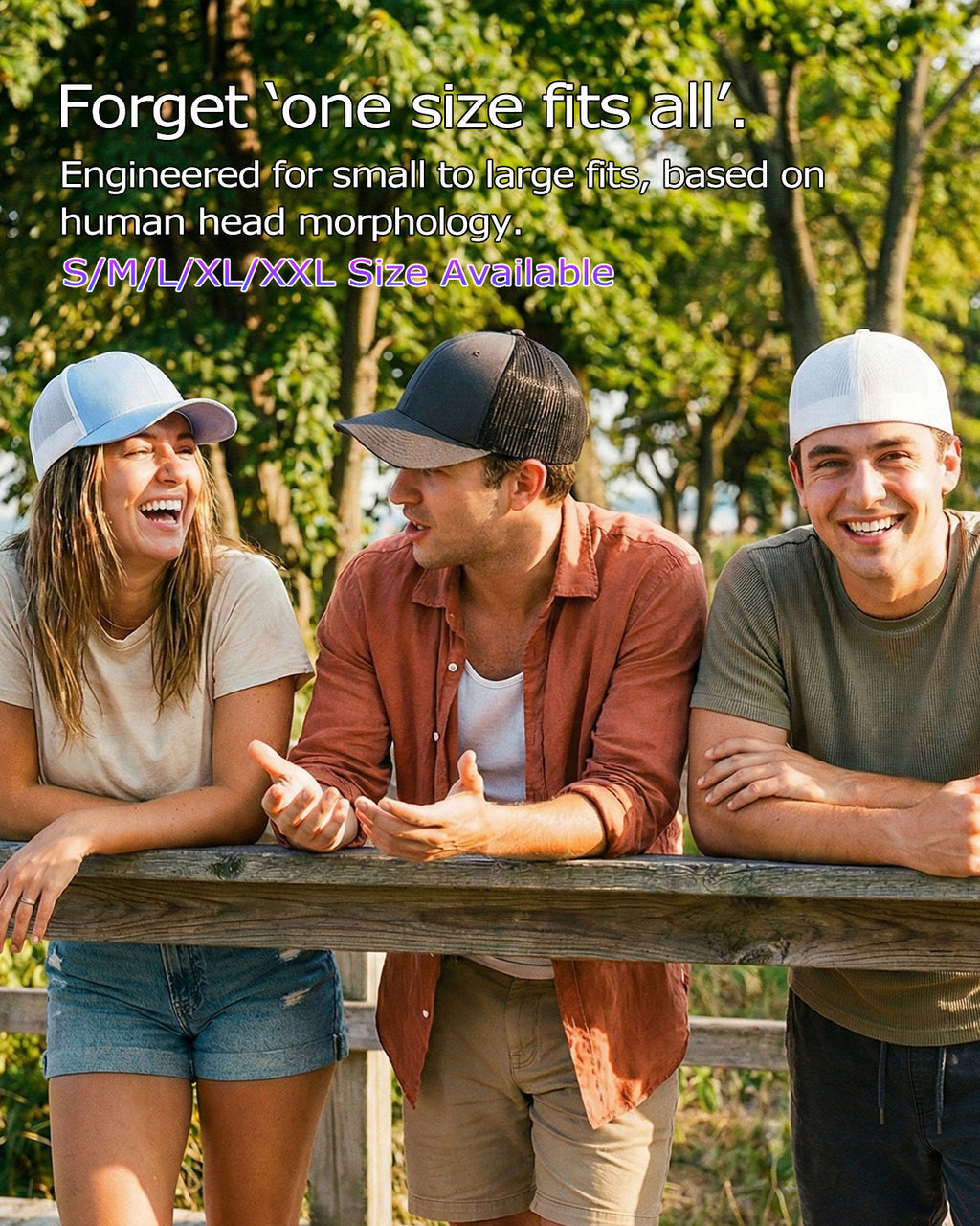 Structured Mesh Fitted Cap for Big Heads