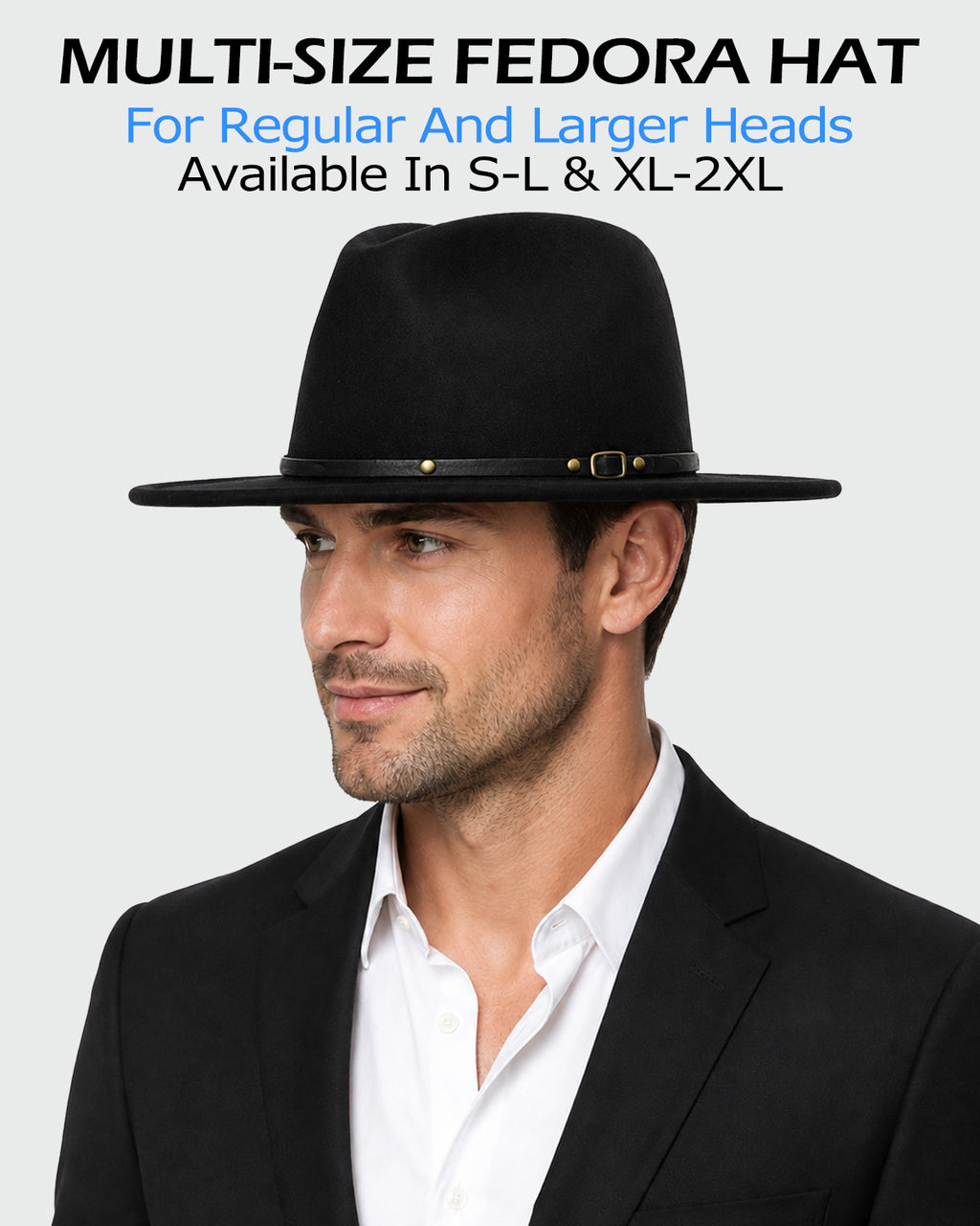 Felt Fedora Panama for Big Heads