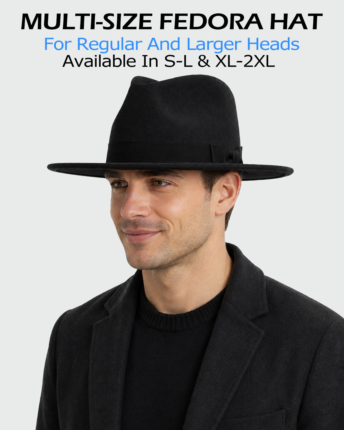 Felt Fedora Panama for Big Heads