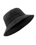 Black quick-dry bucket hat for big heads XXL - front view - Zylioo