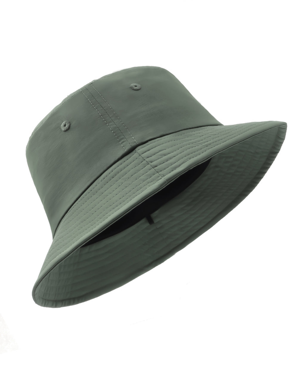 Army green quick-dry bucket hat for big heads XXL - front view - Zylioo
