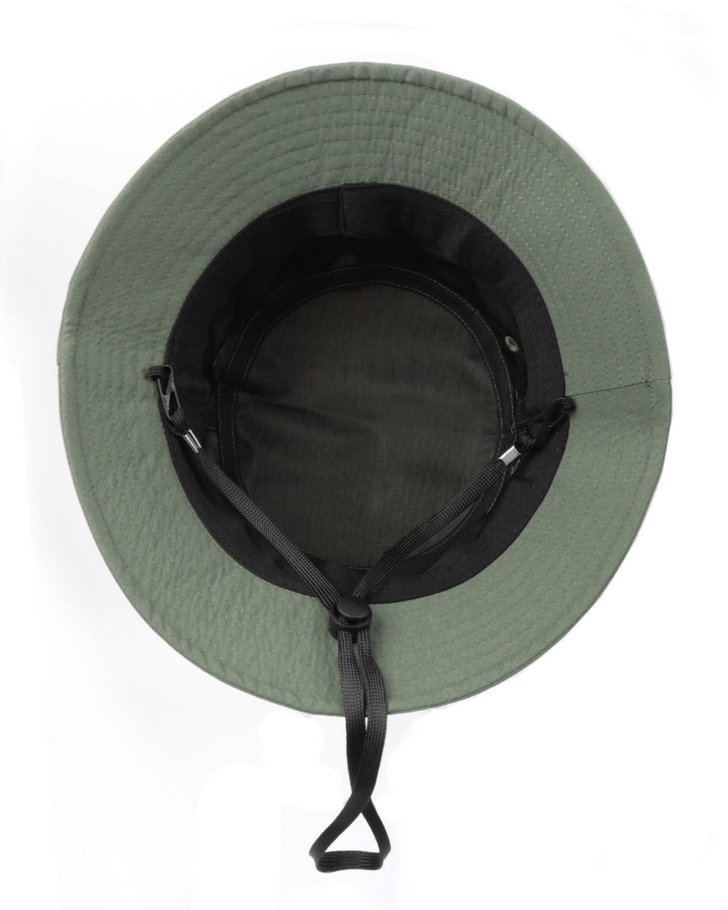  Army green quick-dry bucket hat for big heads - interior sweatband detail