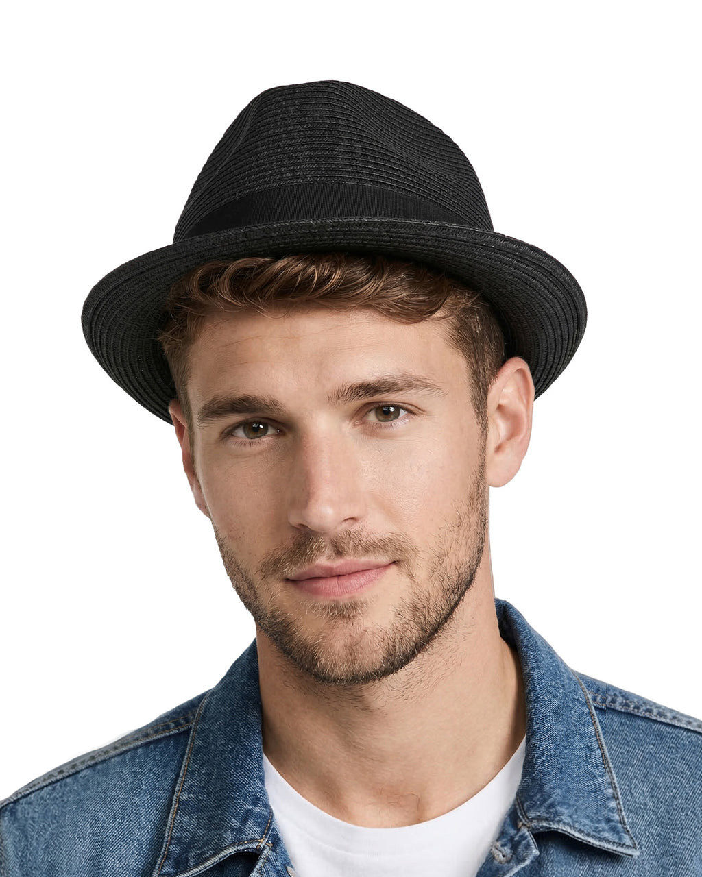 2XL Straw Trilby Hat for Big Heads