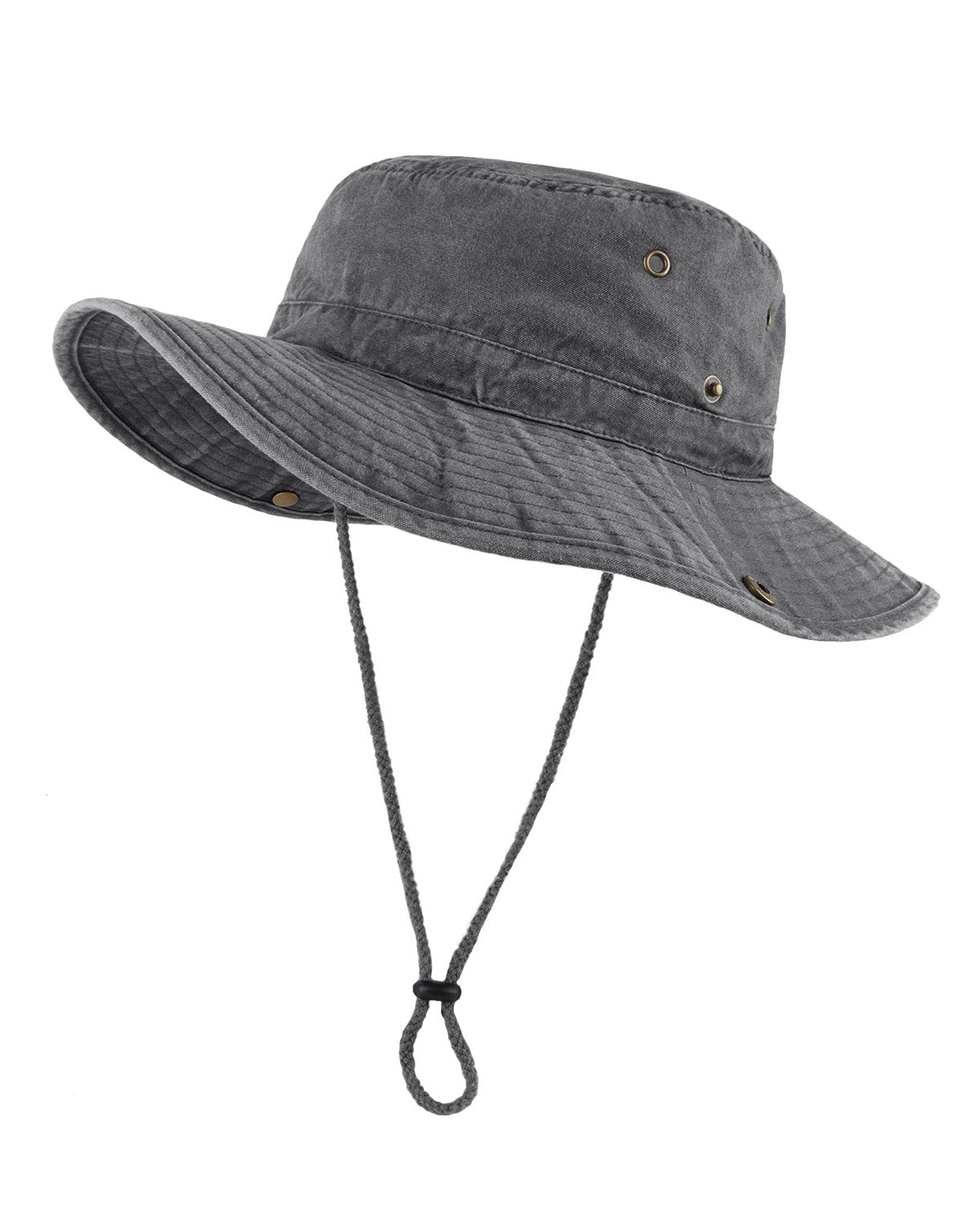 Gorro de sol tipo boonie lavado para cabezas grandes