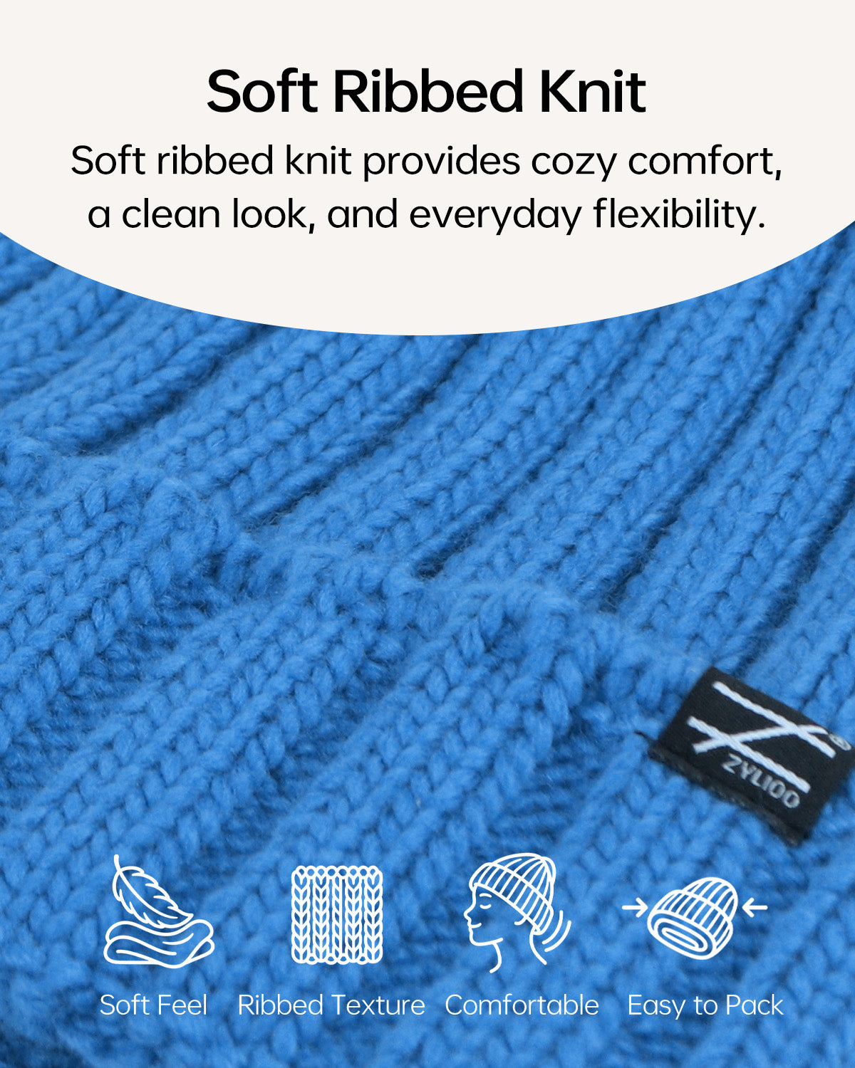 Cable Knit Beanie for Big Heads