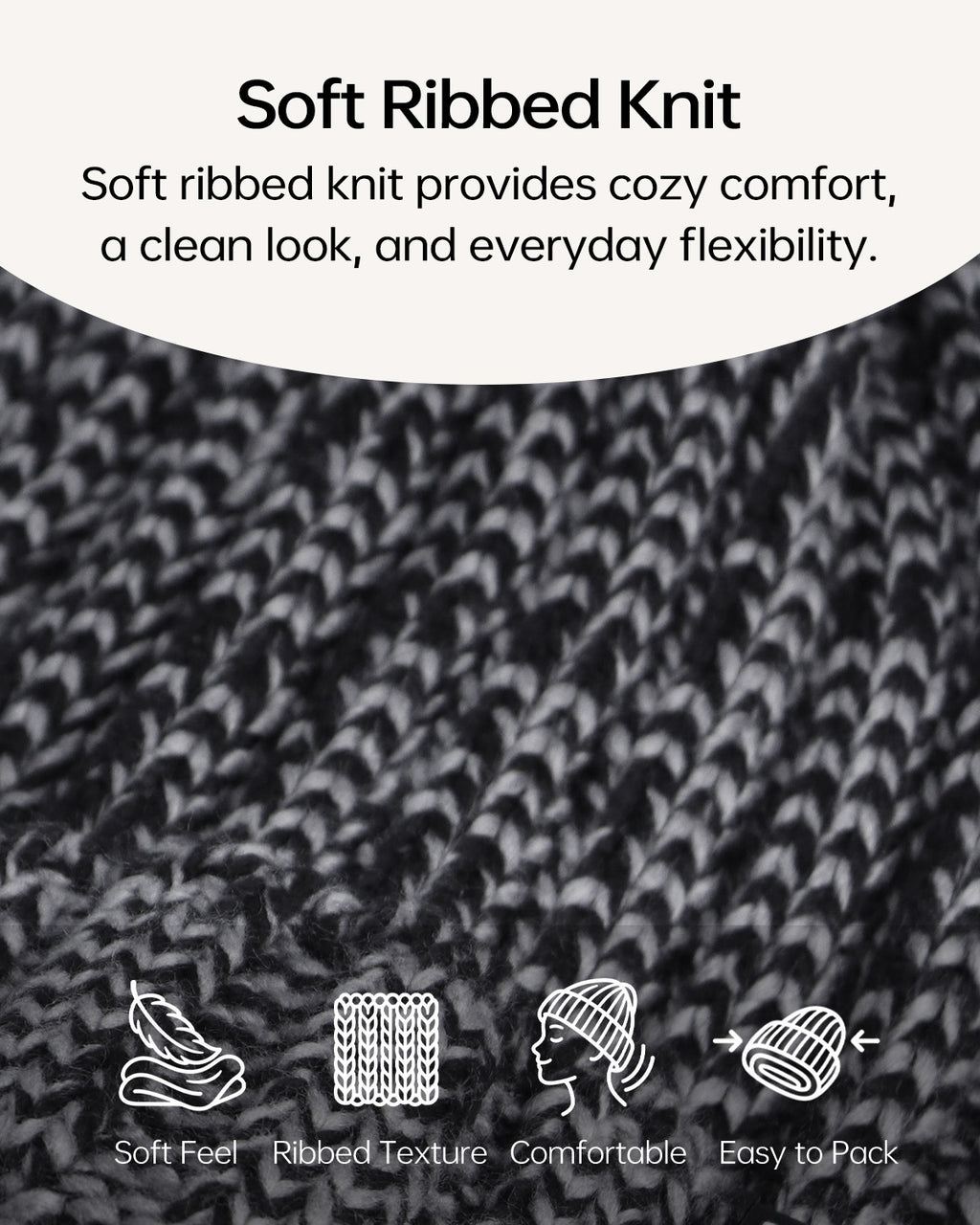 Cable Knit Beanie for Big Heads