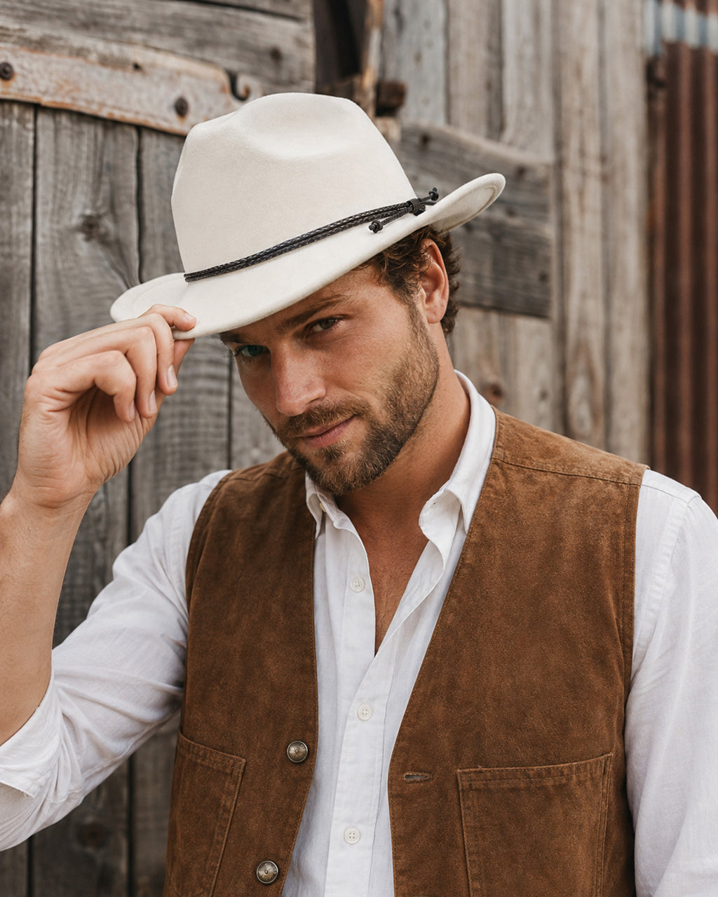 Felt Cowboy Hat for Big Heads