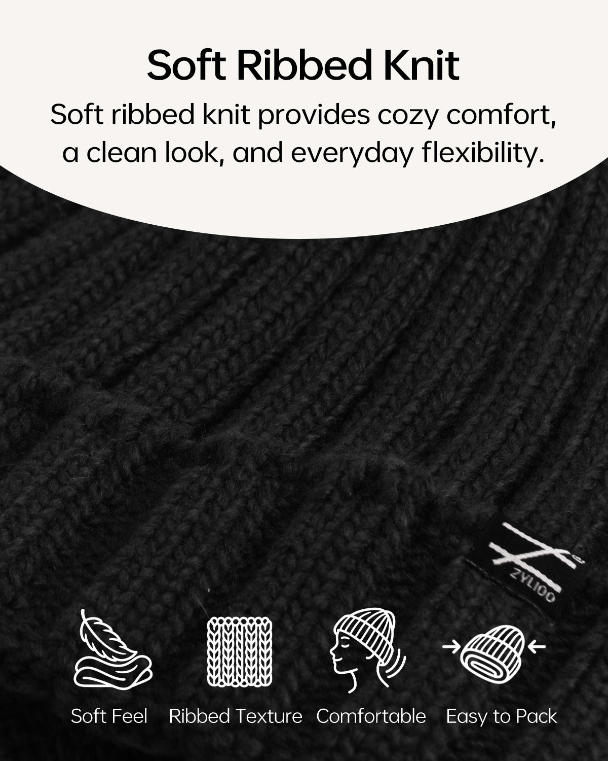 Cable Knit Beanie for Big Heads